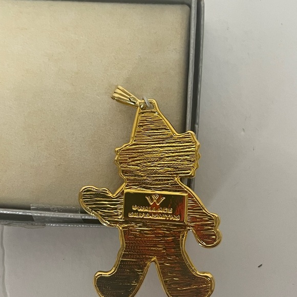 Vintage Wallace Silversmiths Enamel Clown Cookie Ornament/Pendant - Picture 4 of 4